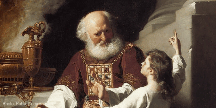 Samuel reading to Eli the Judgements of God