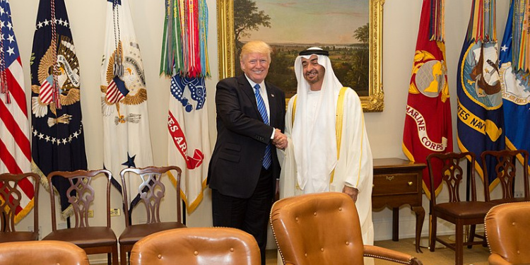 Donald Trump with UAE Crown Prince