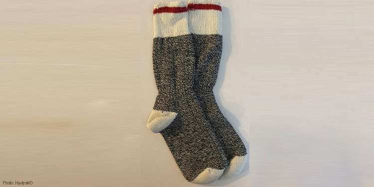 Image of a pair of winter socks