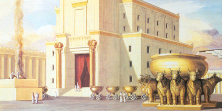 Drawing of Solomon's Temple in Jerusalem.