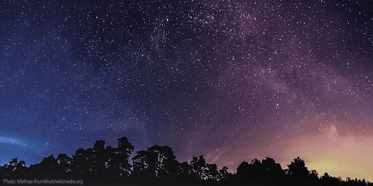 Image of the stars in the sky