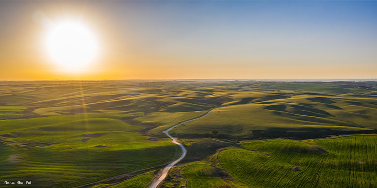 Sunrise in the south of Israel