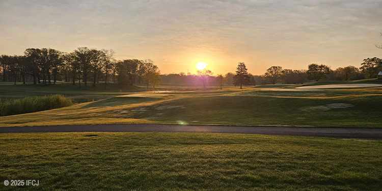 Sunrise over landscape