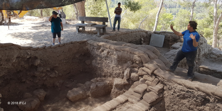 Archaeological dig at Tel Azekah