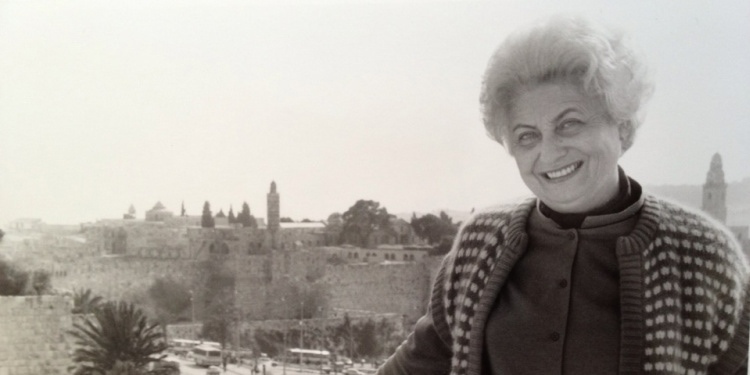 Tamar Eshel in Jerusalem, 1977