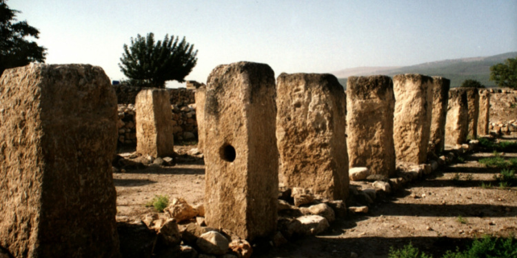 Tel Hazor (archeological site) during the daytime.