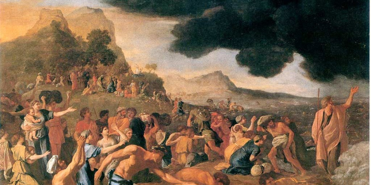 Israelites crossing Red Sea to illustrate Handel 