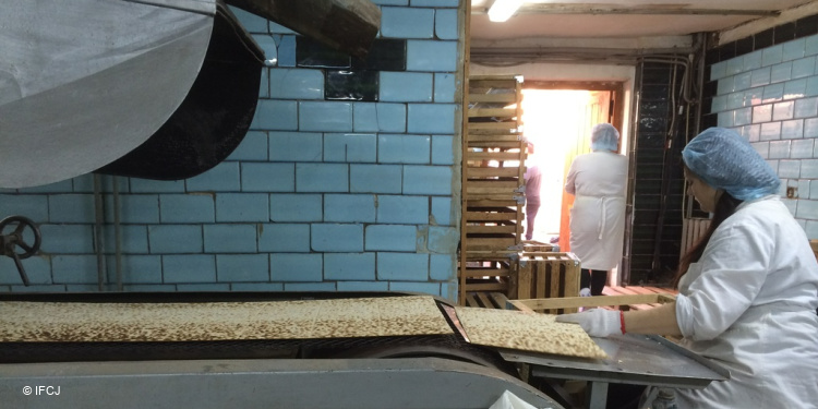 Matzah factory in Ukraine