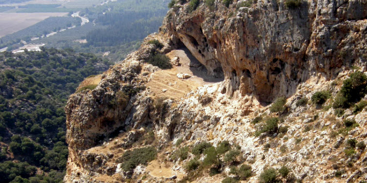 Close up image of a mountain in western Galilee.