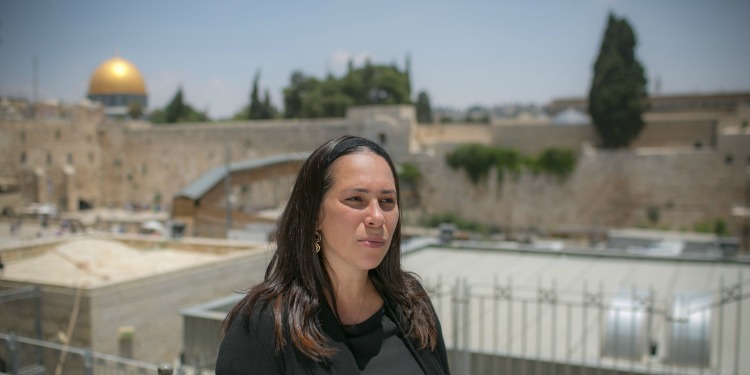 Yael Eckstein at Western Wall in Jerusalem's Old City