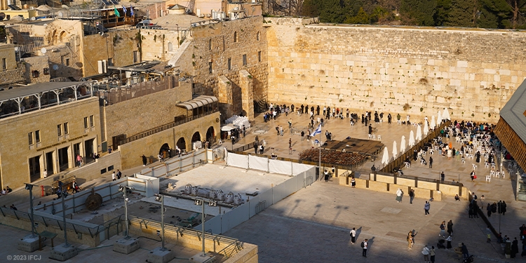 People at the Western Wall