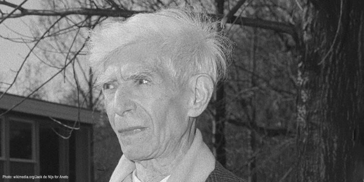 Black and white image of Willem Sandberg