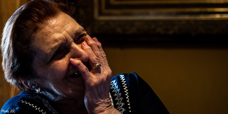 Woman crying