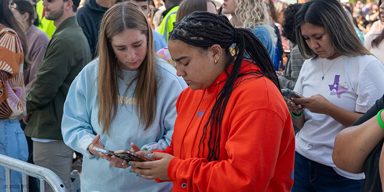 Women standing at the Million Women Esther Call to the Mall in 2024