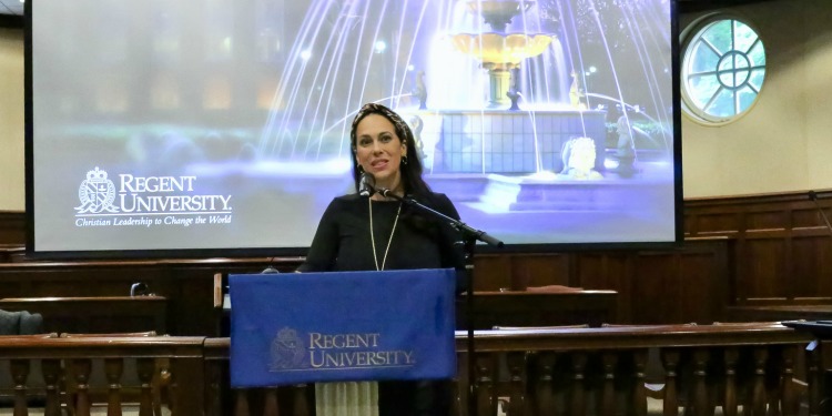 Yael Eckstein speaks at Regent University