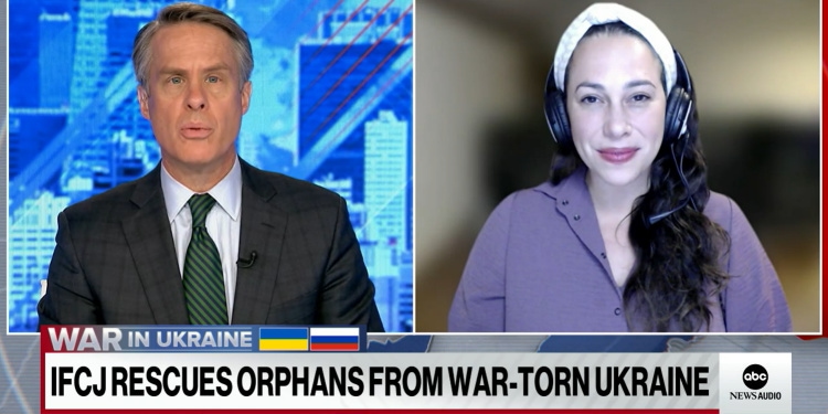 Yael Eckstein on ABC News talks about bringing Ukrainian orphans to Israel