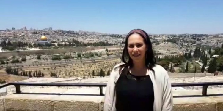 Yael Eckstein visiting the Mount of Olives