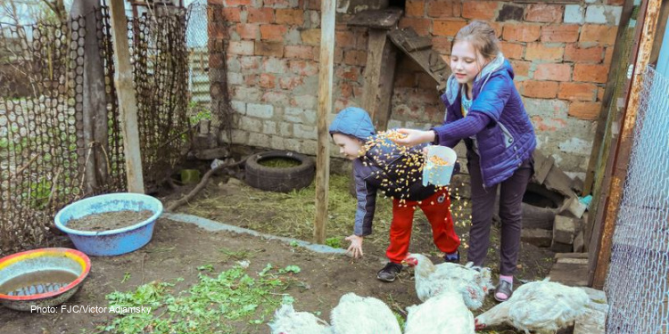 Alina and Vladislav, children in Ukraine have food and faith thanks to The Fellowship