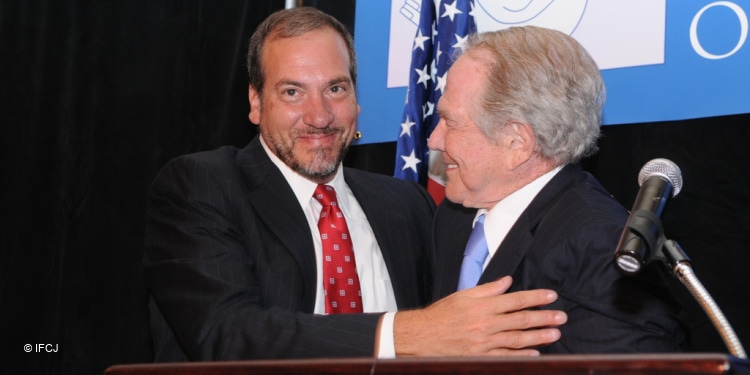 Rabbi Yechiel Eckstein and Pat Robertson