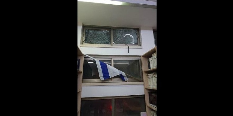 Rocket hits yeshiva in Sderot, June 13, 2019