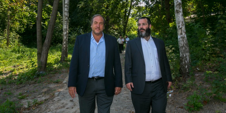 Rabbi Eckstein and Shlomi Peles