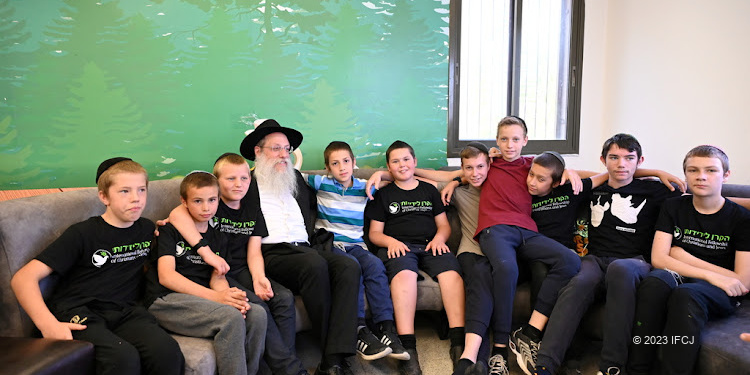 Jewish orphans from Ukraine in Israel, May 11, 2023