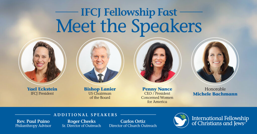 Meet the Speakers of the Fellowship Fast: Yael Eckstein, Bishop Lanier, Penny Nance and Michele Bachmann