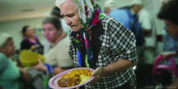 A poor elderly woman of Israel in need. Give Blessings Each Month